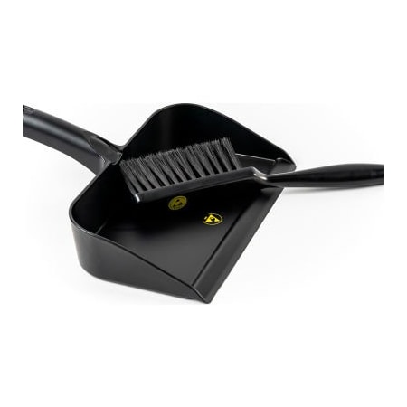 Lpd Trade LPD Trade ESD Conductive Workbench Cleaning Set, Utility Brush & Dust Pan, Black - C80500